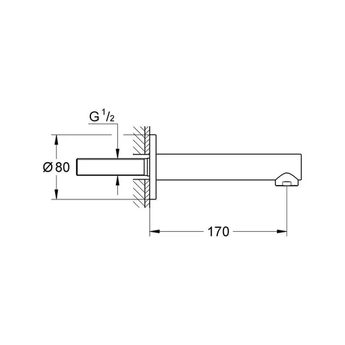 GROHE Concetto 13280001 potinkinis snapas voniai image 2
