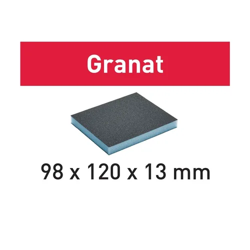 Šlifavimo kempinė Granat Festool 98x120x13 60 GR/6 (201112) image 1