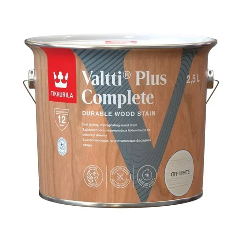 TIKKURILA Valtti Plus Complete Medienos impregnantas, 2,5 l balkšva sp. image 1