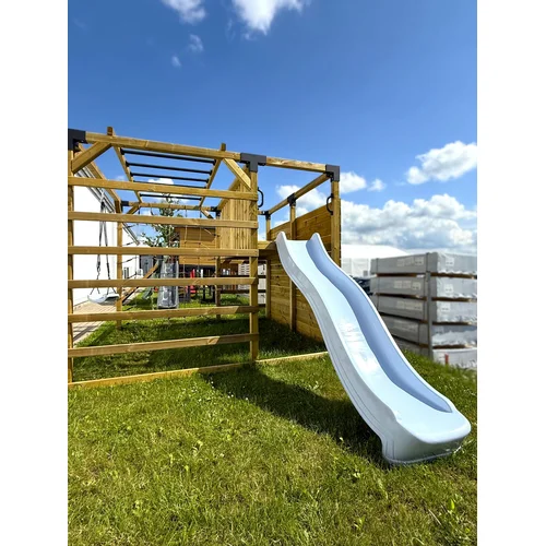 Pastelinė mėlyna čiuožykla 300 cm image 2