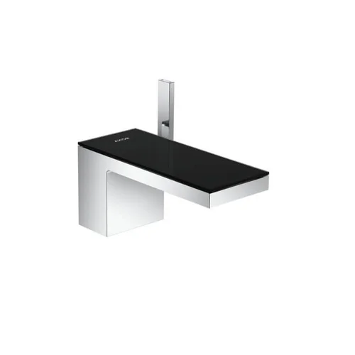 Hansgrohe Axor MyEdition 70 praustuvo maišytuvas su letenėle Chromo/juodo stiklo image 2