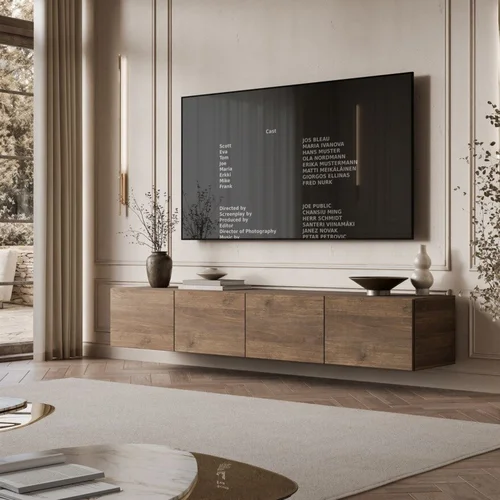 TV spintelė COLGANTE ORZECH200 200 cm, riešutmedžio image 3