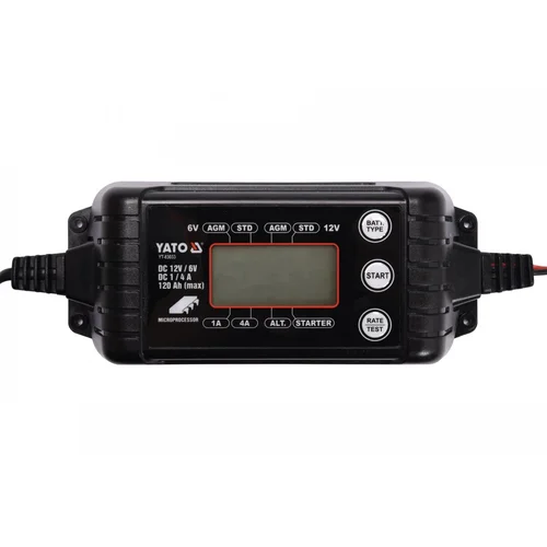 Yato YT-83033 elektroninis įkroviklis 6/12V, 0,25 A, 120 Ah image 1