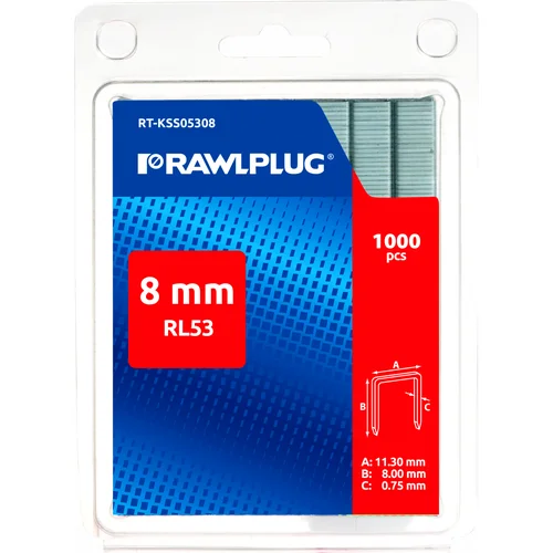 RAWLPLUG RT-KSS05308 RL53 kabės, 8 mm, 1000 vnt image 2