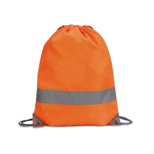 Shugon SH5892 vandeniui atspari raišteliu užtraukiama kuprinė su šviesą atspindinčia juostele - Vieno dydžio, Hi-Vis Geltona image 1