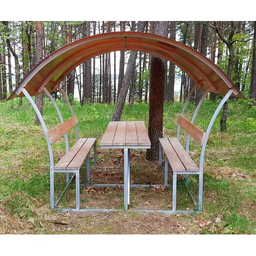 Pavėsinė Sachara 2m (uždengtas tik stogas) 8mm bronza image 2