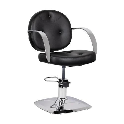 Activeshop PIE BLACK juoda kirpyklos kėdė image 1