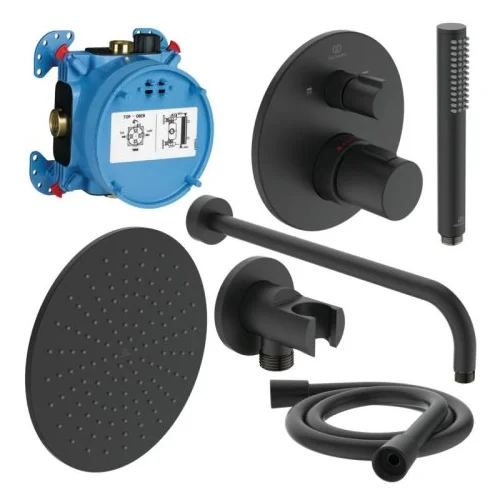 Ideal Standard Ceratherm 100 A7573XG potinkinė dušo sistema juoda image 1