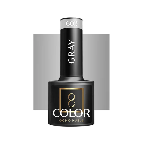 OCHO NAILS hibridinis nagų lakas Gray 603, 5 g image 1