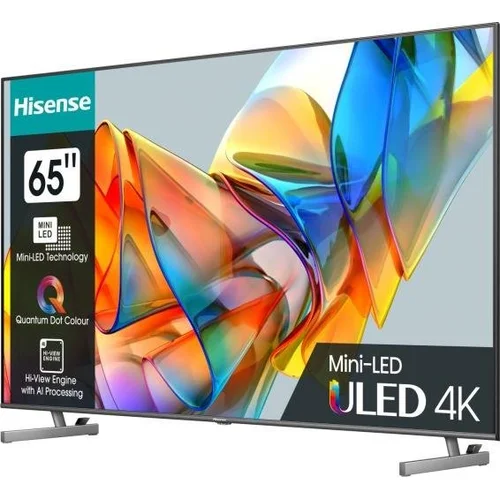 Hisense 65U6KQ televizorius, 65 colių, Mini LED, 4K UHD, Juoda image 2