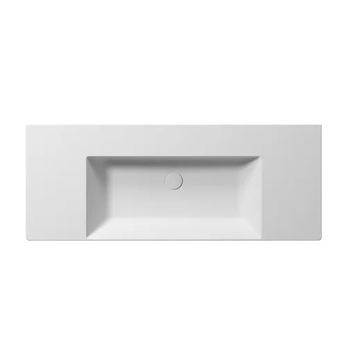 Matinis pakabinamas praustuvas KUBE X 120x47, GSI - Be rankšluosčio laikiklio image 2