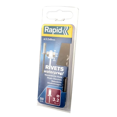 Rapid Kniedės nelaidžios vandeniu 4 x 16 mm,50 vnt. image 1