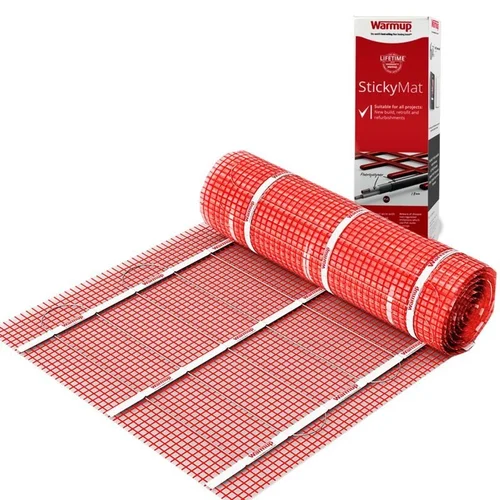 WARMUP StickyMat šildomų grindų kilimėlis 4 m² image 1
