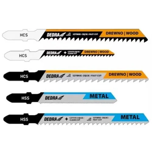 Dedra 08T001 Pjūklų geležčių rinkinys medienai ir metalui image 2