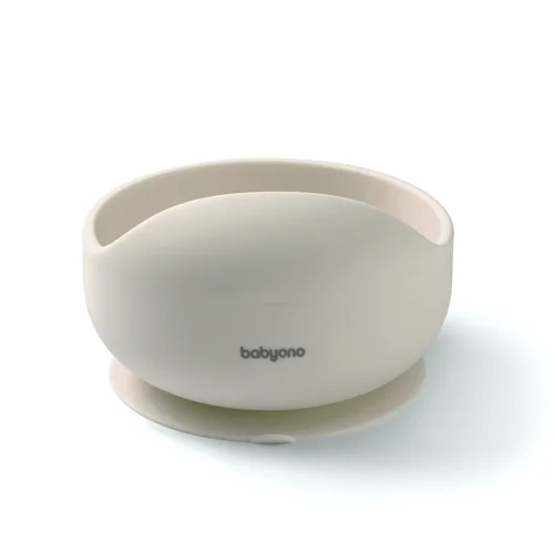 Babyono silikoninė lėkštutė neslystanti kreminė 1481/04 image 2