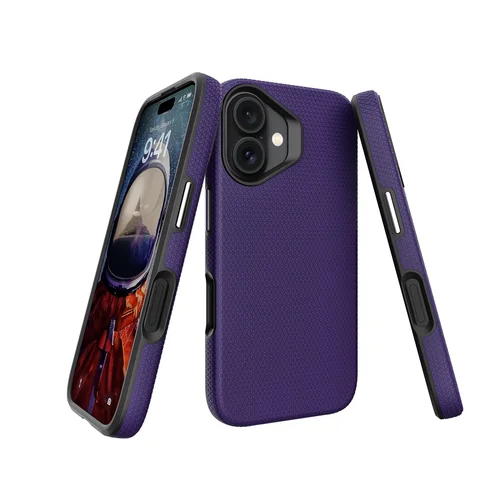Perfectionists Triangle Mag Case Apple iPhone 16 violetinis image 3