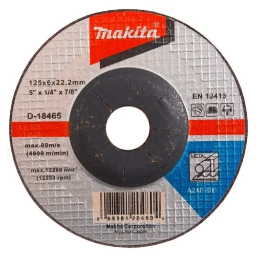 Makita D-18465 šlifavimo diskas 125x6 A24R image 1
