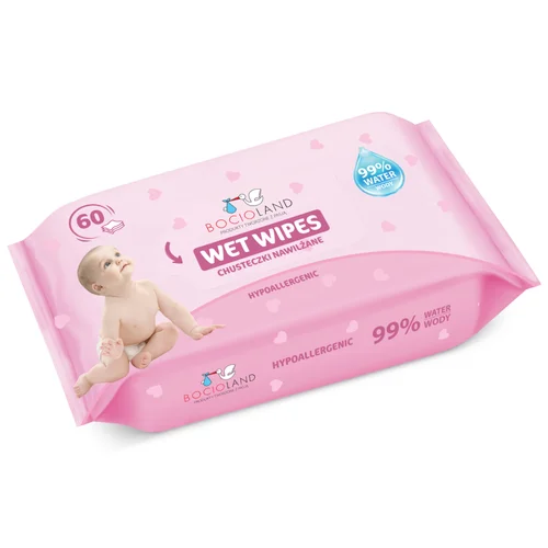 Bocioland drėgnosios servetėlės vandens pagrindu BL153, 60 vnt image 1