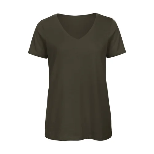 B&C TW045 Moteriški marškinėliai su V iškirpte, XS, Khaki Green image 3