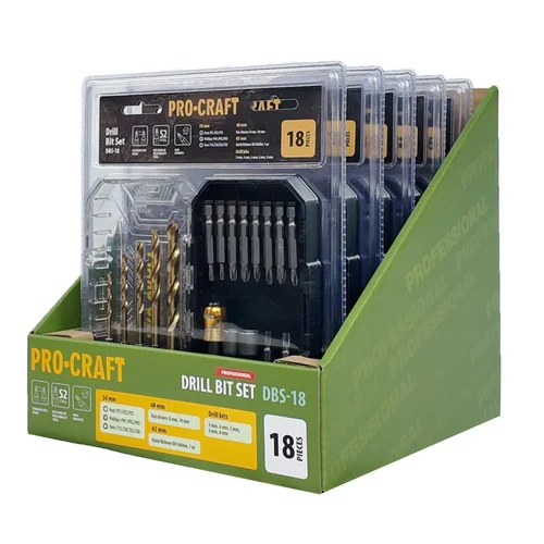 ProCraft DBS-18 Grąžtų ir antgalių rinkinys image 2