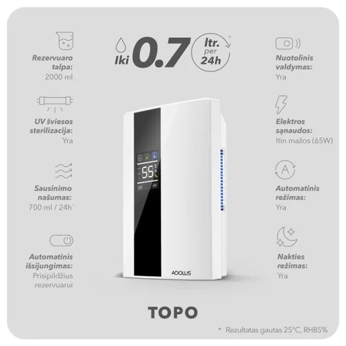 Adolus TOPO oro sausintuvas 2 L image 2