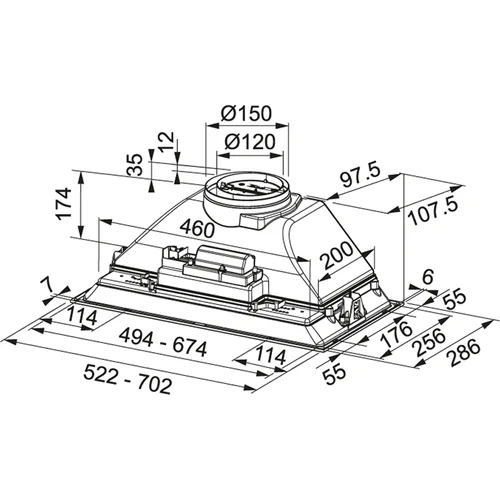 Franke Inca Smart FBI 525 GR Pilkas 52 cm image 2
