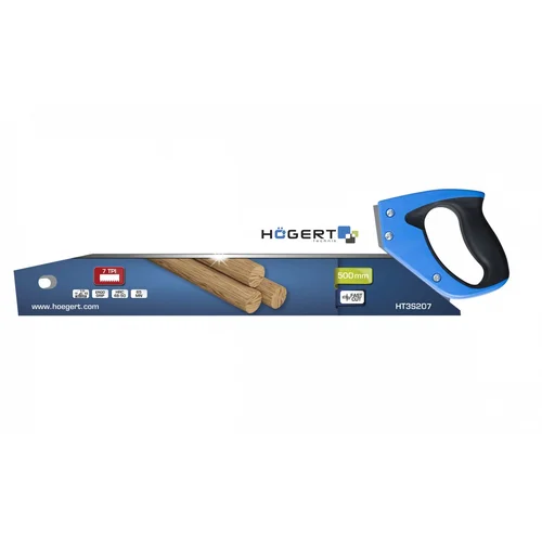 Hogert technik HT3S207 500 mm pjūklas medžiui, 7 TPI image 2