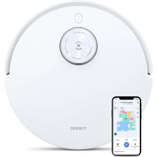 Ecovacs Deebot T10 Plaunantis dulkių siurblys – robotas Balta image 1