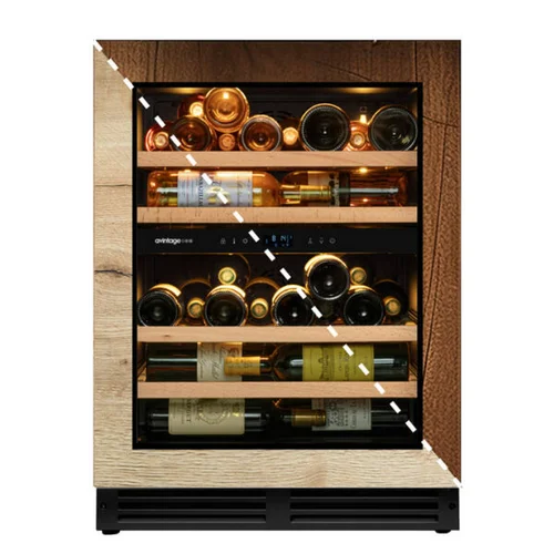 AVINTAGE AVU50PANEL Juodas įmontuojamas vyno šaldytuvas image 1