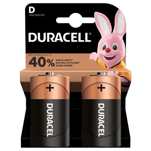 Duracell D/LR20 1.5V, 2 vnt. image 1