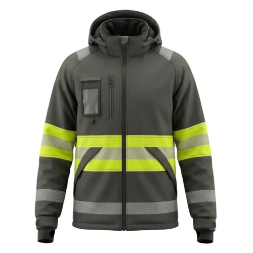 BoSafety VALENCIA Hi-vis Class 1 Softshell Striukė 4XL Juoda/Hi-Vis Geltona image 2