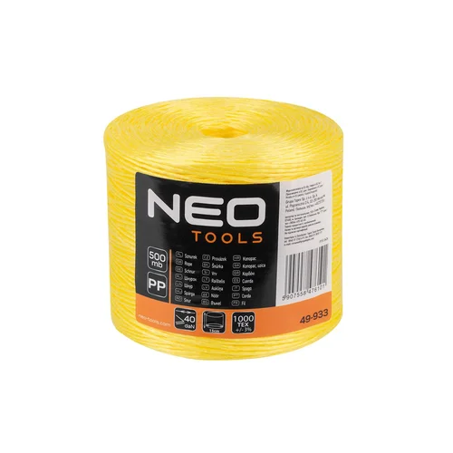 NEO TOOLS polipropileninė virvė 49-933 500 m image 1