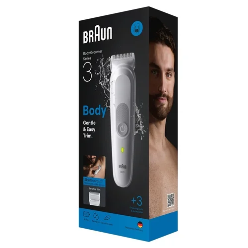 Braun 3 BG3530 kūno plaukų skustuvas image 2