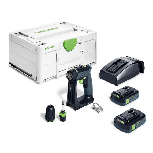 Festool CXS 18 C 3,0-Plus akumuliatorinis gręžtuvas-suktuvas image 1