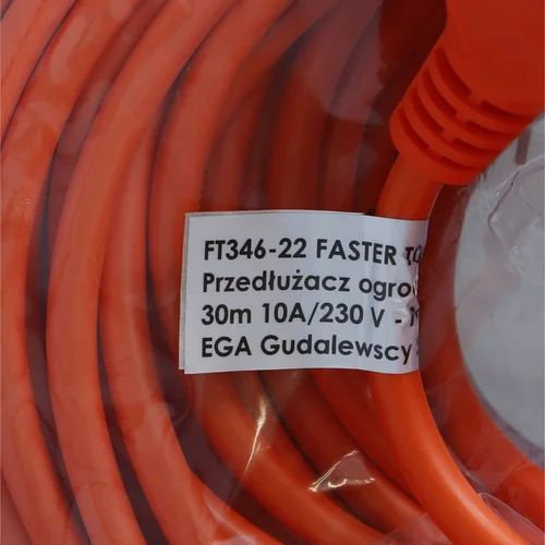 Prailgintojas elektros 2x1,0 mm² sodui Faster Tools 30 m image 3