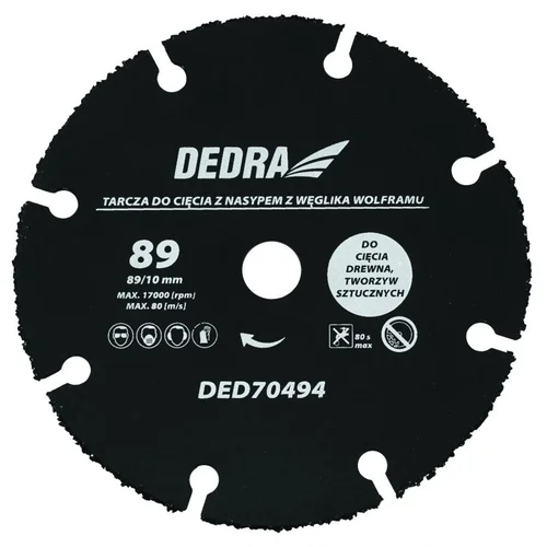 Dedra DED70494 89 mm pjovimo diskas image 1