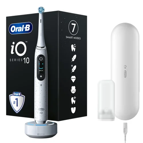 Elektrinis dantų šepetėlis Oral-B iOM10.1A3.1AD Stardust White image 1