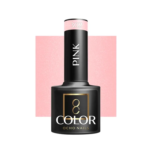 OCHO NAILS hibridinis nagų lakas Pink 302, 5 g image 1