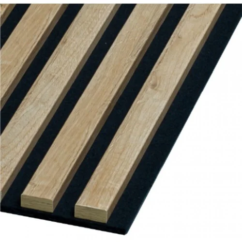 Tūrinė sienų danga BASIC 270 x 45 x 1 cm, juoda ir ąžuolo sp. 661 image 1