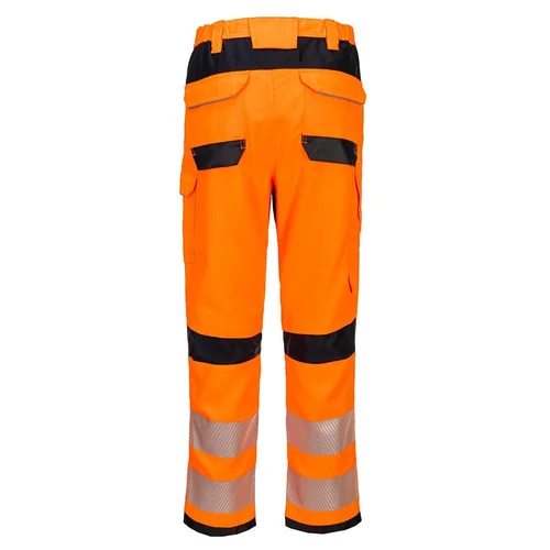 PORTWEST FR414 Gero matomumo darbo kelnės 28 Orange/Black image 2