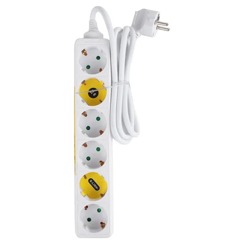 Buitinis ilgintuvas su įžeminimu, 6 lizdų, 3×1,5 mm, 1,5 m image 2