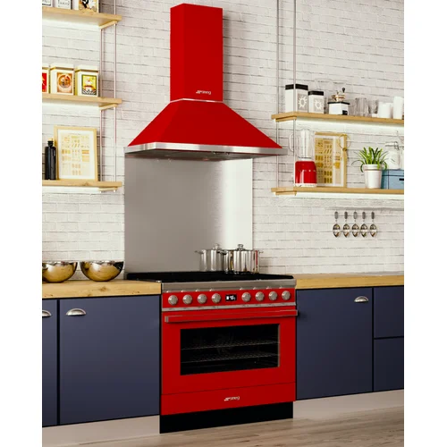 SMEG KPF12RD Gartraukis, 120 cm, Raudona image 3