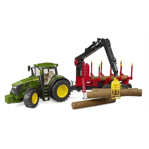 Bruder John Deere 7R 350 1:16 Miško priekaba image 1