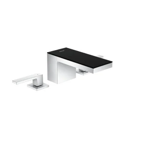 Hansgrohe Axor MyEdition 70 praustuvo maišytuvas - Chromo/juodo stiklo image 1