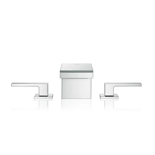 Hansgrohe Axor MyEdition 70 praustuvo maišytuvas - Chromo/juodo stiklo image 3