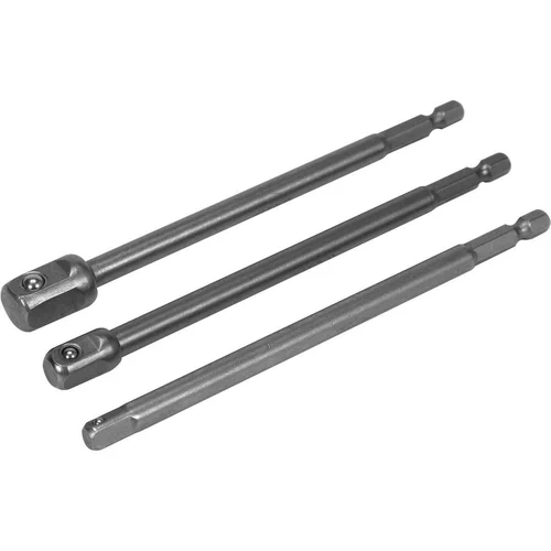 YATO 1/4"+3/8"+1/2" prailgintų adapterių suktuvui rinkinys 3vnt. image 1