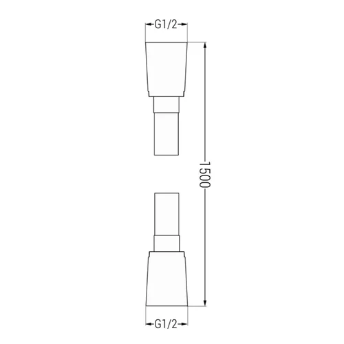 MEXEN 79450-50 Dušo žarna 150 cm, Auksinė image 2