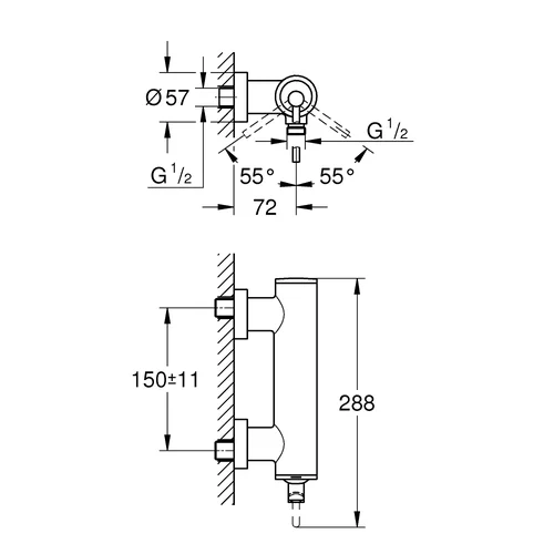 Grohe Atrio 32650GL3 dušo maišytuvas cool sunrise image 2