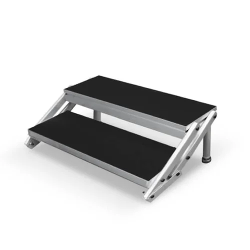 Reguliuojami aliuminiai laiptai pakylai 40-60 cm (2 pakopų) image 1