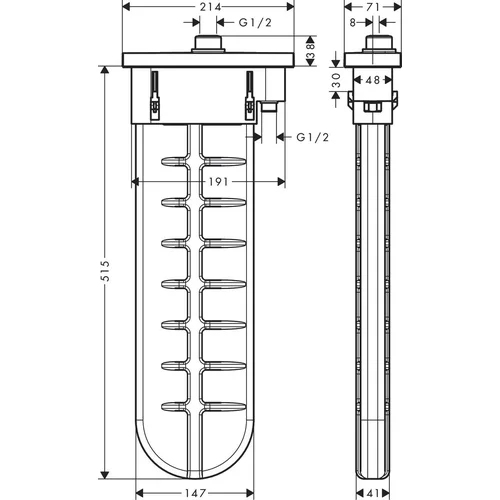 Hansgrohe sBox Finish, 28010700, Baltas matinis image 2